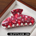 Sweet Santa Claus Print Hair Claws 6W6HCP1697