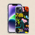 Zebra Print Graffiti Shockproof Protection iPhone Case 6Z13HPC208