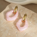 Geometric Resin Drop Earrings - DippedShop Wholesale - #2675
