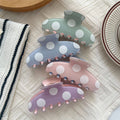 Fashion Colorful Large Polka Dot Hair Claw 6W6HCP1660