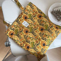 Flower Color Block Tote Bag - DippedShop Wholesale - #9011