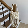 Boho-Style Hollow Out Tassel Handbag MK2BK6W10BBG09