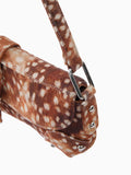 Vintage Distressed Deer Print Asymmetrical Shoulder Bag 6W10BBG2386