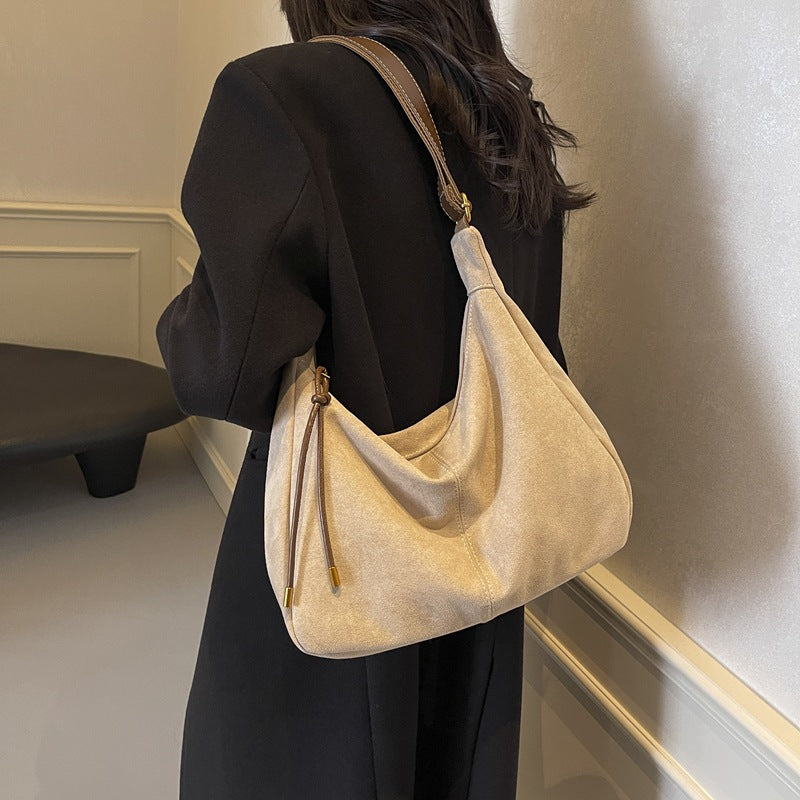 Fashion Large Capacity Suede Shoulder Bag 6W10BBG1400
