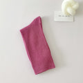 Minimalist Solid Color Scrunch Crew Socks 6W8FSO668