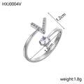 Simple Gold Plated Rhinestone - DippedShop Wholesale - #4307