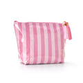 PVC Glossy Striped Waterproof Cosmetic Bag MK2BLW6C5CO09