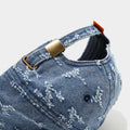 Trendy Distressed Denim Washed Baseball Cap 8BK6HAT184L