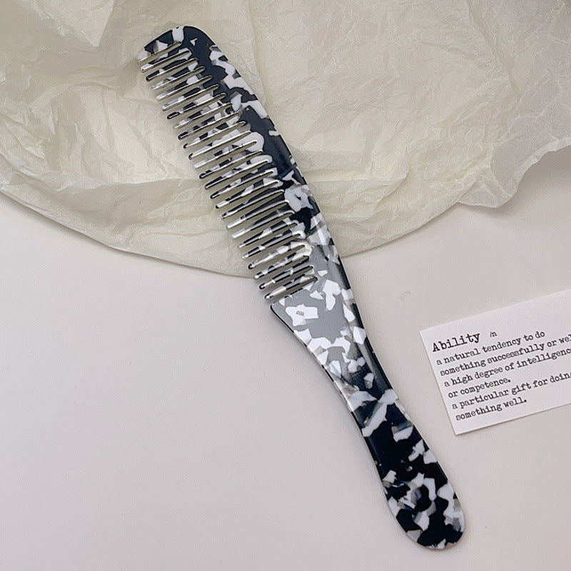 Checkerboard Acetate Anti-Static Hair Combs - DippedShop Wholesale - #5779