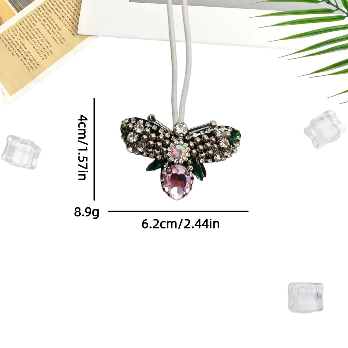 Cute Cartoon Rhinestones Horse Pendant Bag Charm 6W10BBC803