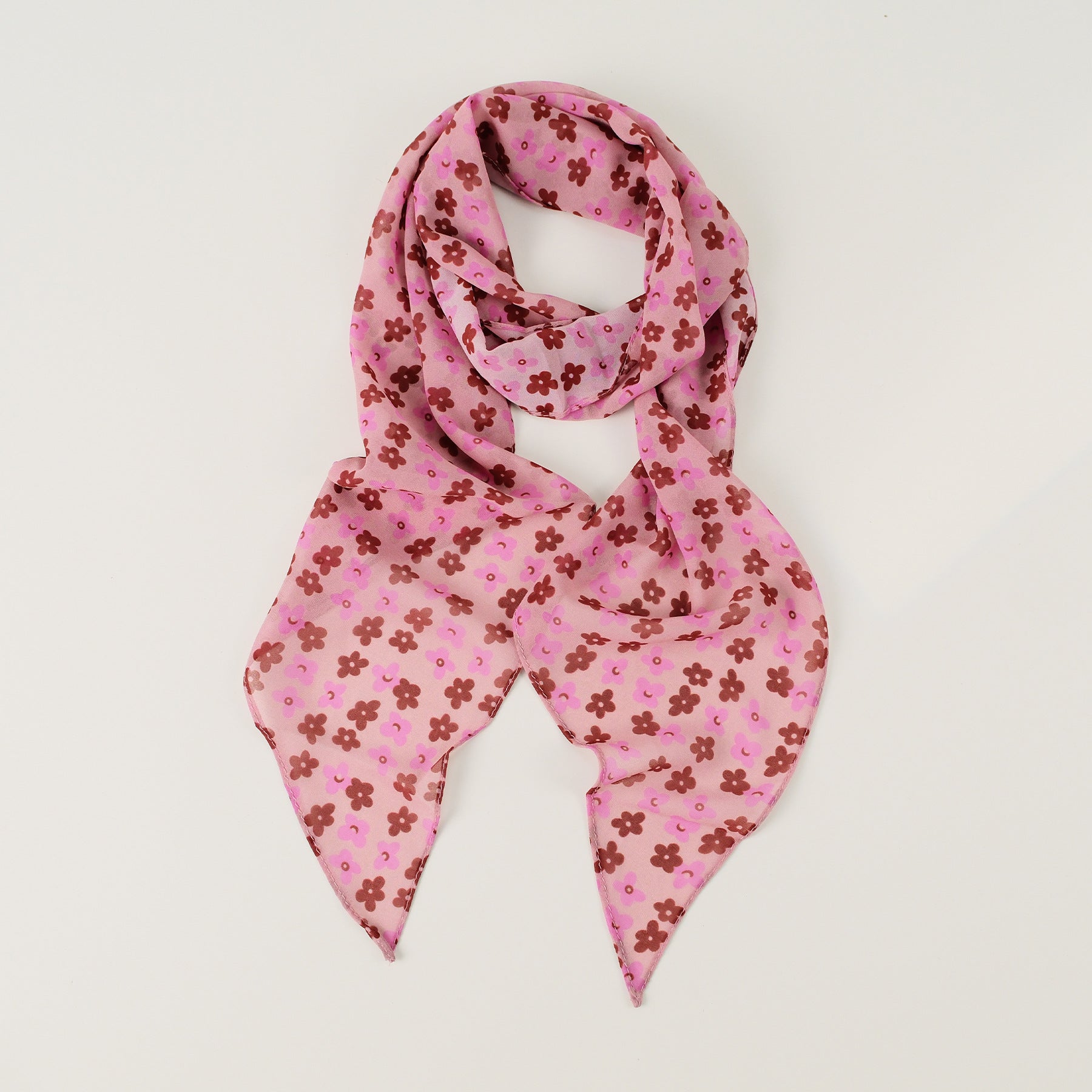 Chic Color Block Polka Dots Silk Scarf 6W6NSI253