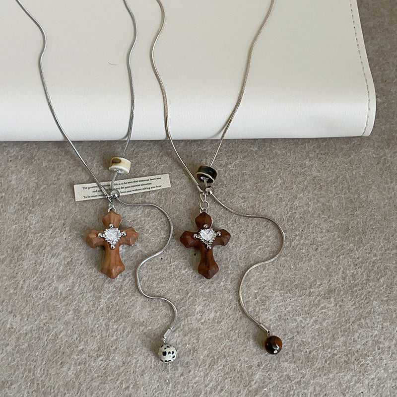 Cross Pendant Chain Necklace - DippedShop Wholesale - #7091