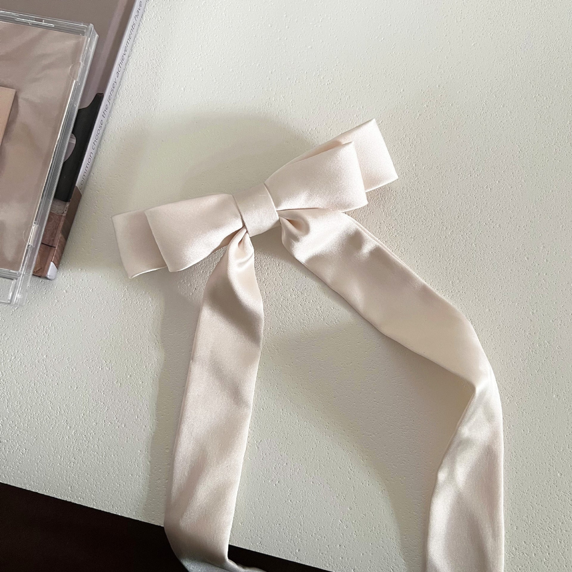 Sweet Solid Color Satin 3D Bowknot Hair Clips 6W6HCP1230