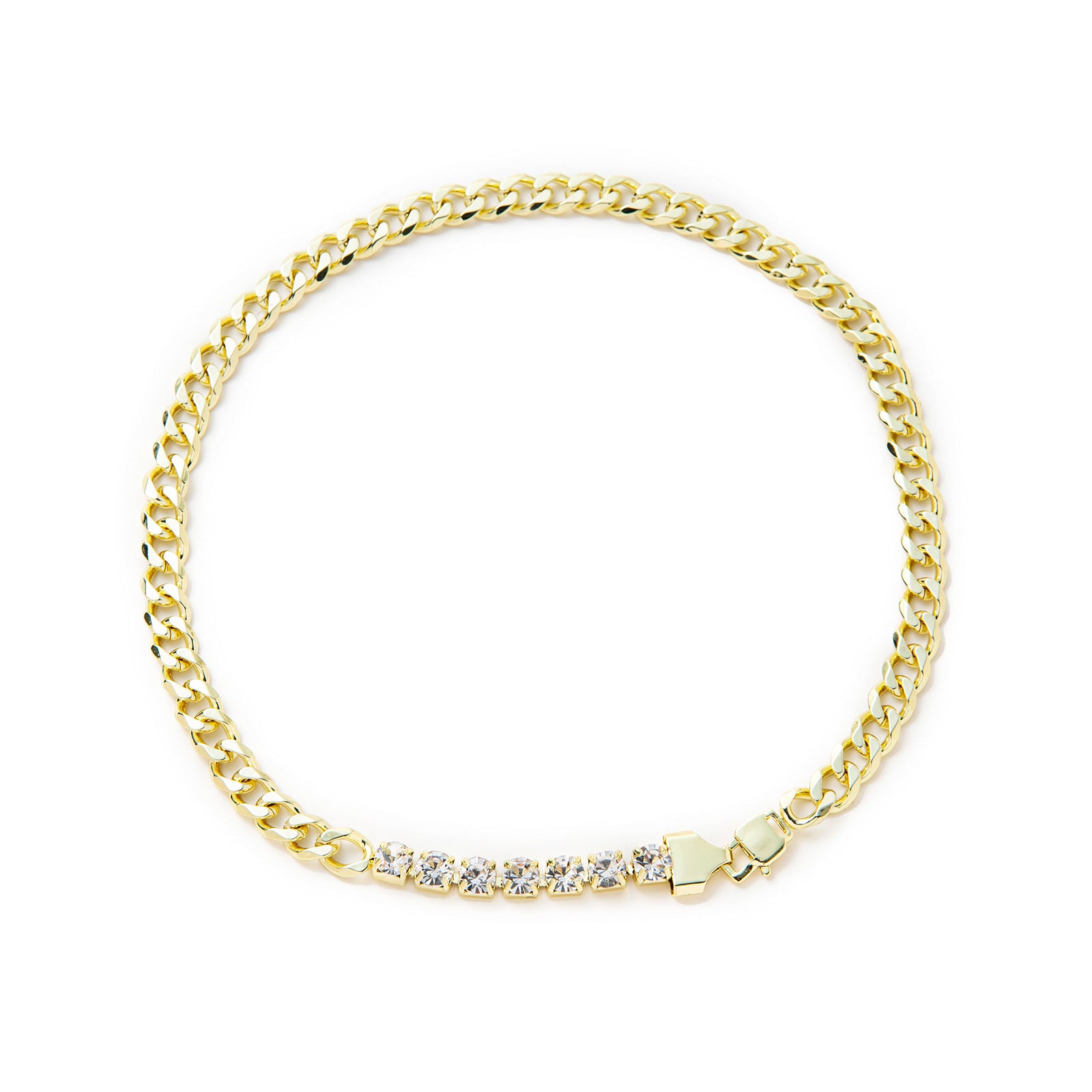 Chunky Rhinestone Choker - DippedShop Wholesale - #0595