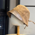 Leather Patchwork Bucket Hat - DippedShop Wholesale - #8851