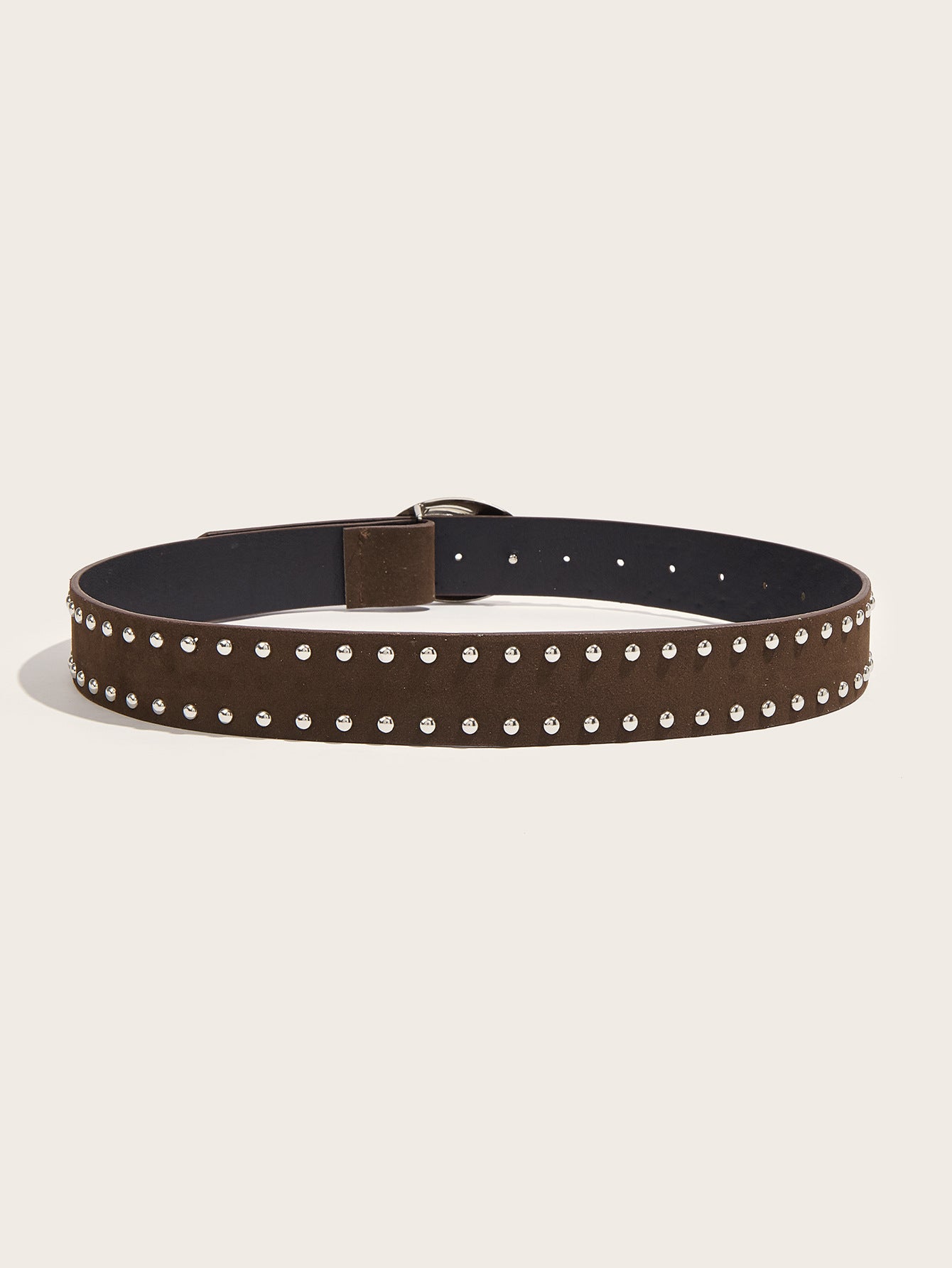 Retro Studded Wide Leather Waist Belt MK2LEEP6W6JBT48