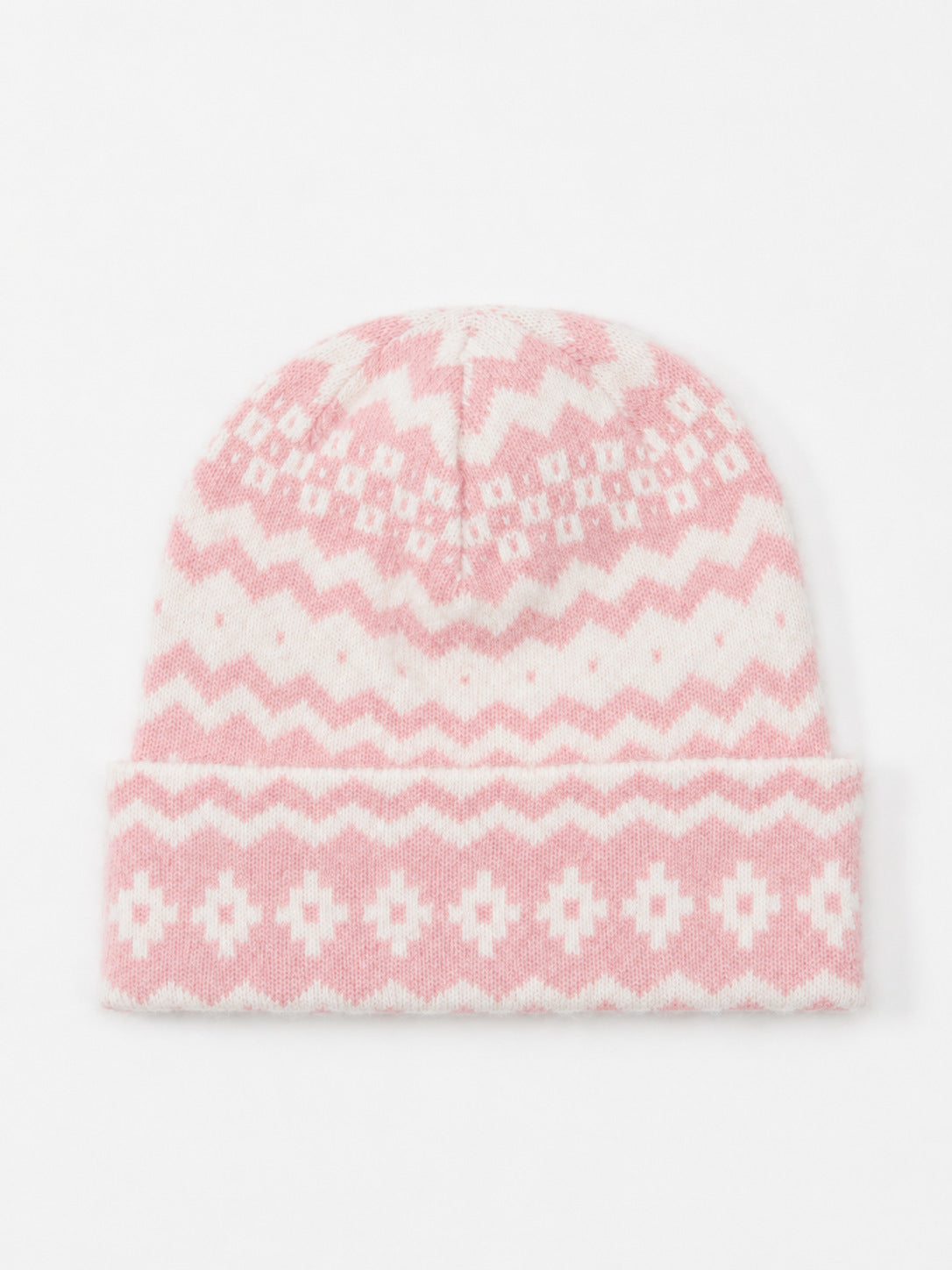 Vintage Fair Isle Warm Knit Beanie Hat 6W6HAT646