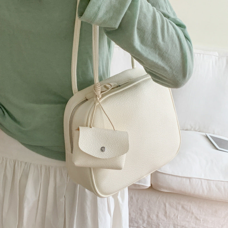 Solid Square Shoulder Bag - DippedShop Wholesale - #4451