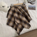 Asymmetrical Plaid Wrap Skirt - DippedShop Wholesale - #5747