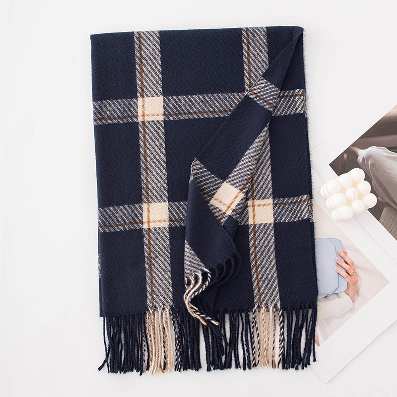 Color Block Plaid Scarf - DippedShop Wholesale - #8451
