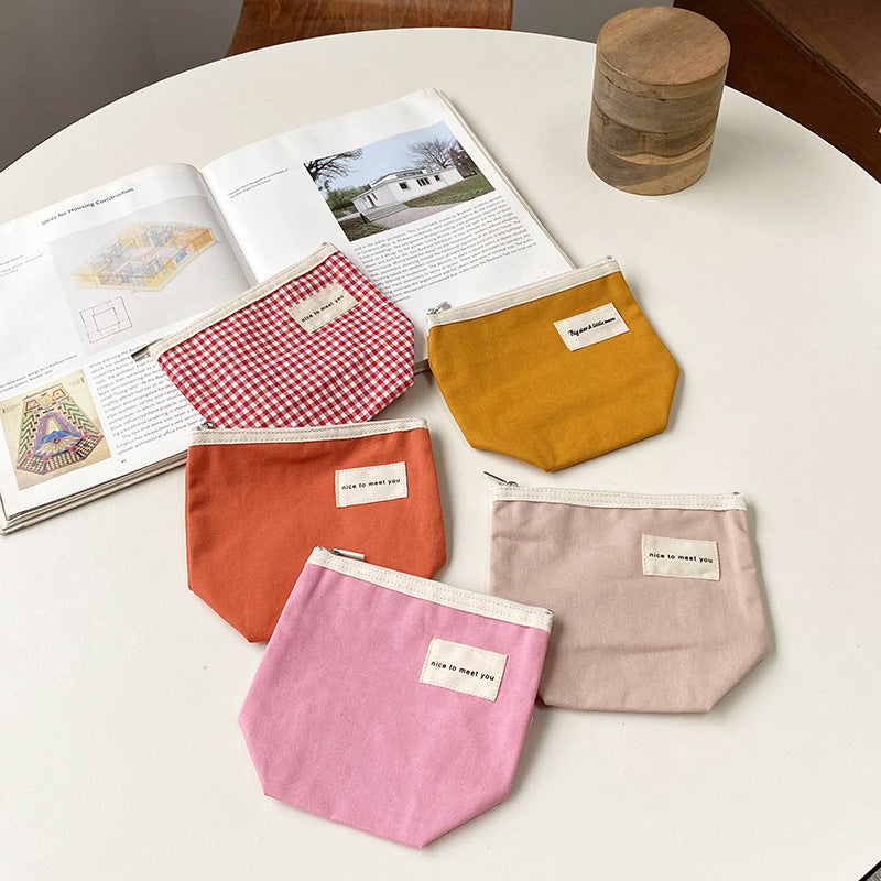Color Block Portable Coin Purse Wallets DP25C669