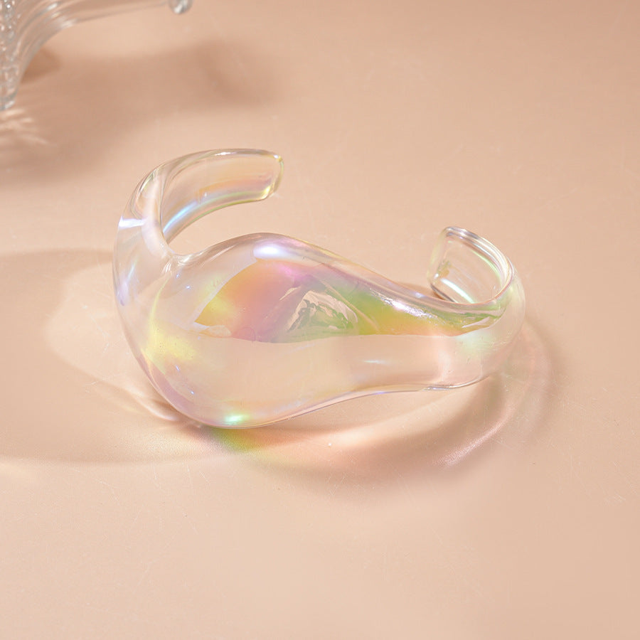 Trendy Iridescent Irregular Ac - DippedShop Wholesale - #4483