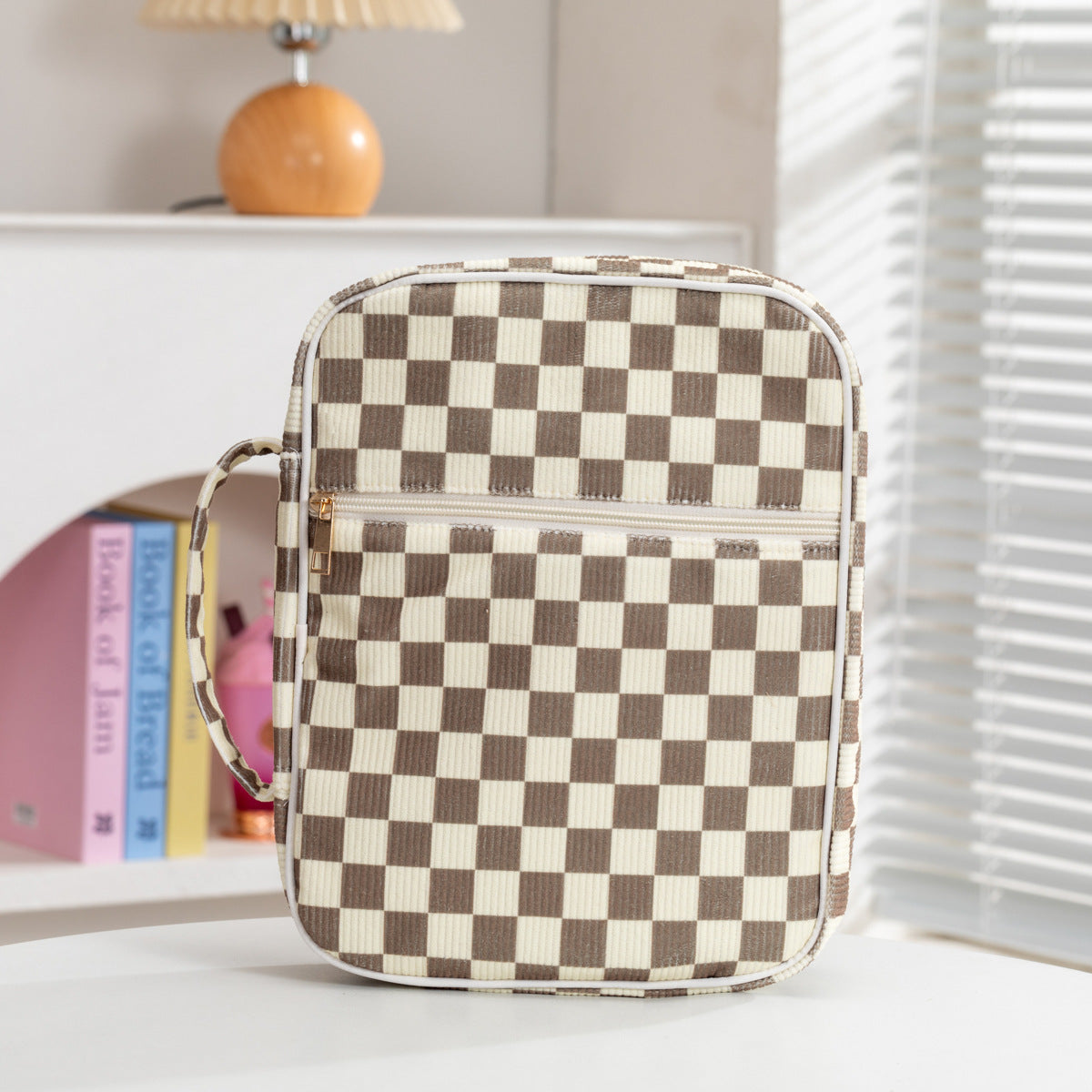 Sweet Bowknot Print Quilt Shell Cosmetic Bag 6S5CO100