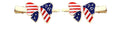 Stylish USA Flag Butterfly Duckbill Barrette Hair Clip 8AS6HCP65T