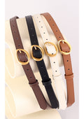 Trendy Solid Color Adjustable Leather Waist Belt 6W6JBT149