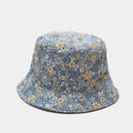 Vintage Floral Print Reversible Beach Bucket Hat MK2BW6W6HAT75