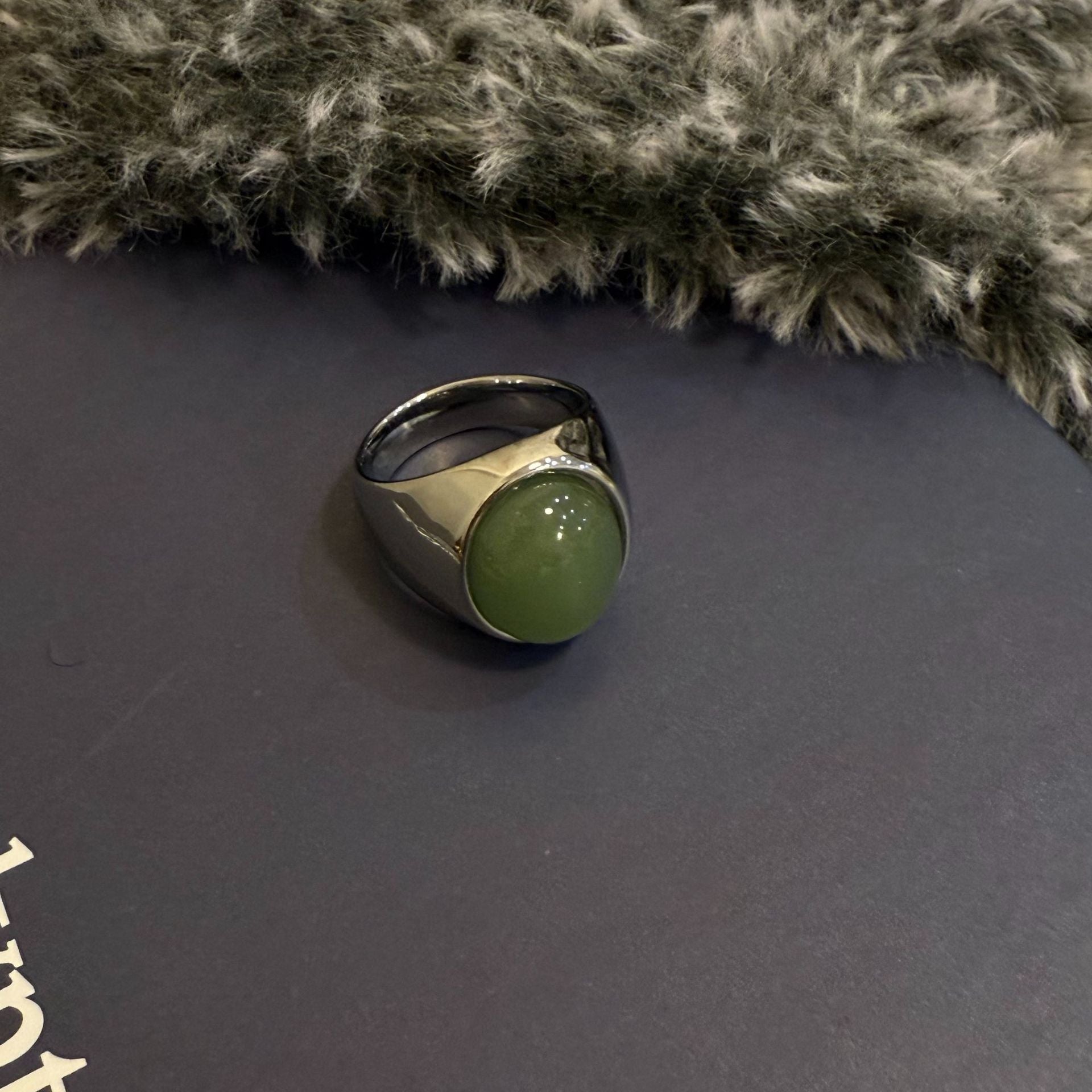 Oval Agate Statement Ring - DippedShop Wholesale - #4211