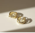 Elegant Double Layer Snake-bone Hoop Earrings 6W6JER583