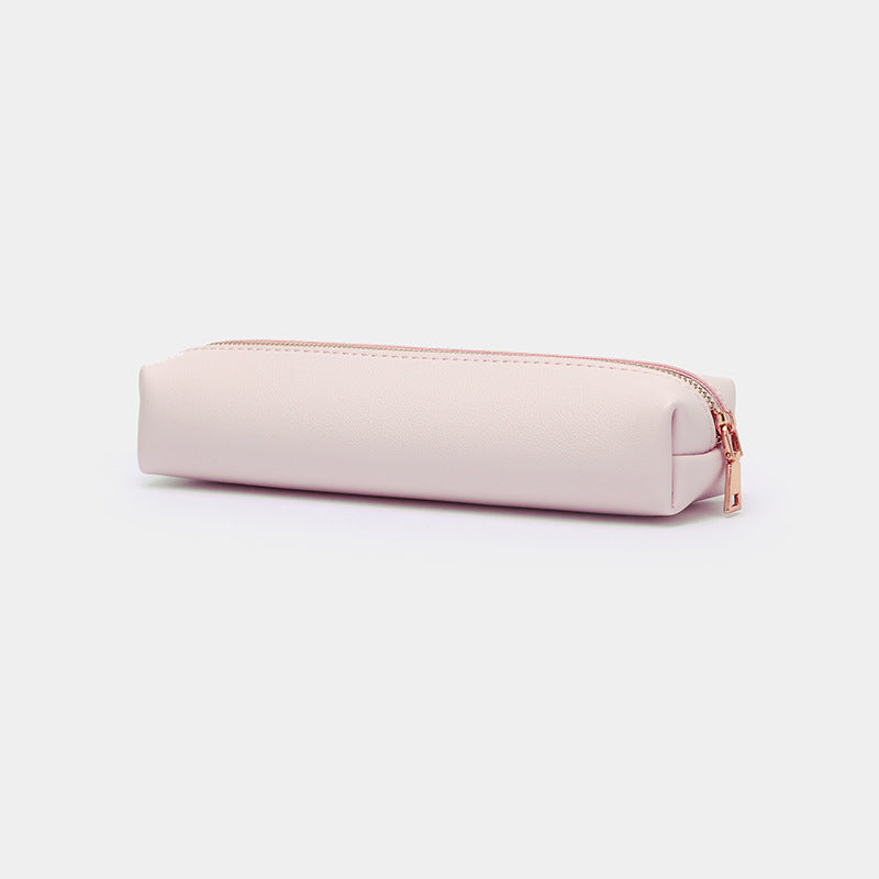 Solid Color Large Capacity Zipper Pencil Pouch 6S10BOB1058