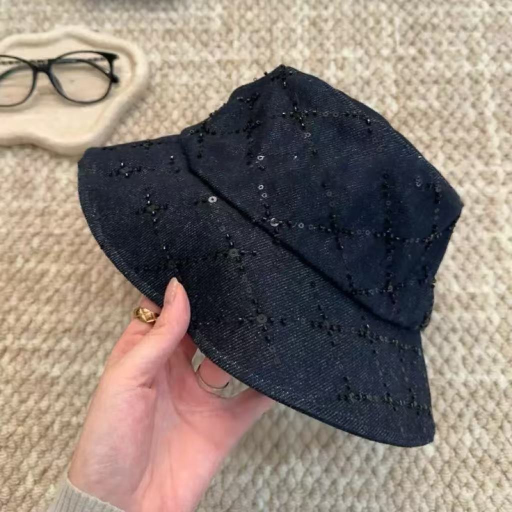 Sequined UV Bucket Hat - DippedShop Wholesale - #6899