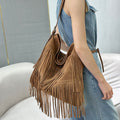 Trendy Fringe Large Capacity Hobo Shoulder Bag 6W10BBG2359