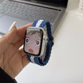 Color Block Nylon Weave Watch Band 6W6JWA140