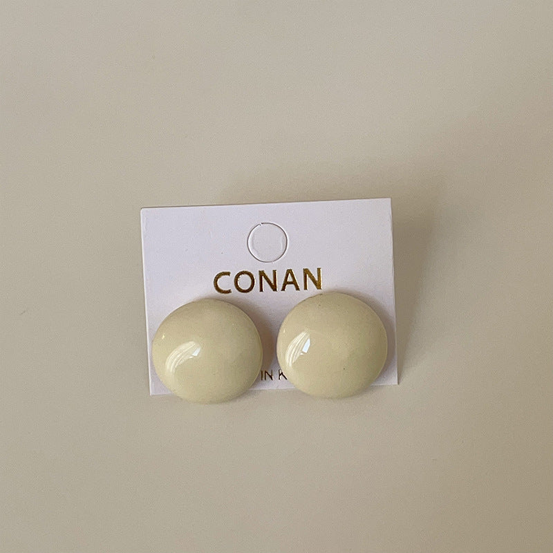 Enamel Square Stud Earrings - DippedShop Wholesale - #1635