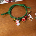 Snowman Bell Tassel Bracelets - DippedShop Wholesale - #3475