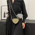 Sparkly Rhonestone Heart Shape Purse Crossboay Bag 6W10BBG1735