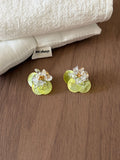 Shell Disc Stud Earrings - DippedShop Wholesale - #2771