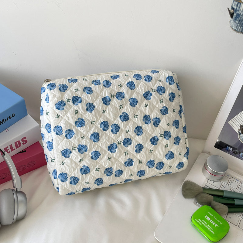Floral  Quilted Storage Cosmetic Bag 6C5CO72