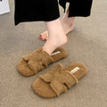 Plush Non-Slip Outdoor Slippers - DippedShop Wholesale - #1875
