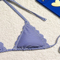 Striped Halter Bikini - DippedShop Wholesale - #9379
