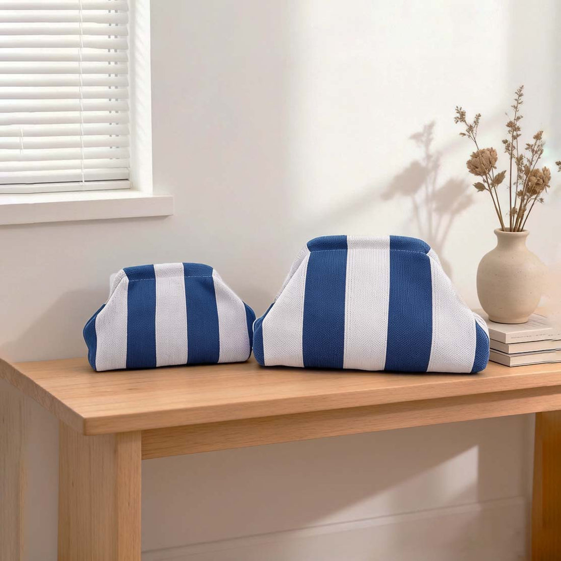 Striped Makeup Bag - DippedShop Wholesale - #2579