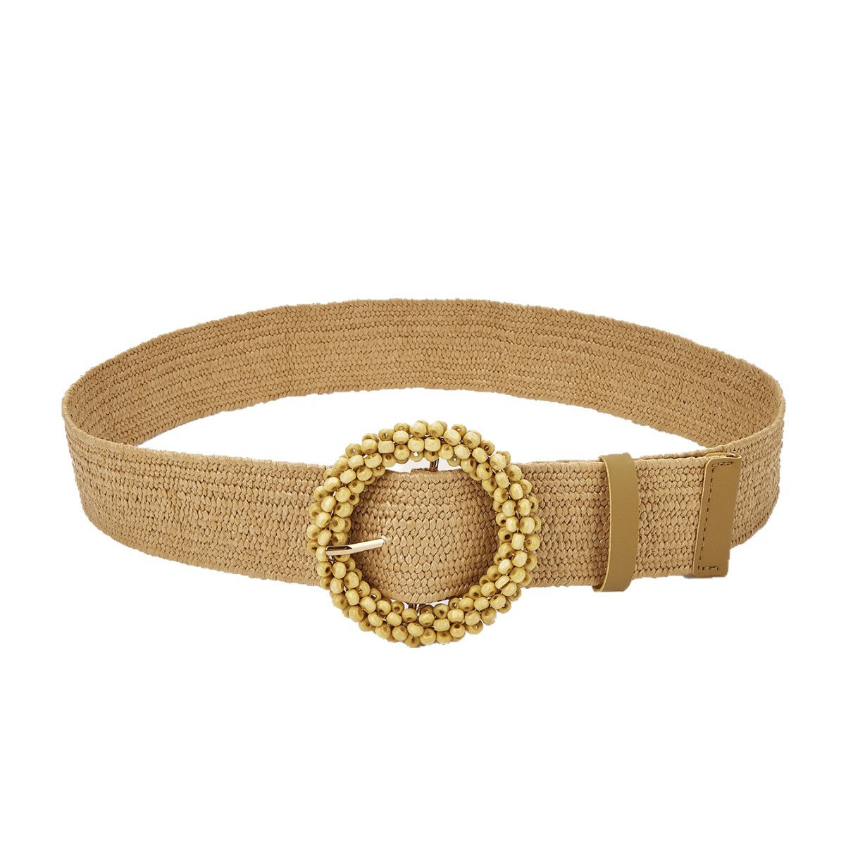 Boho Straw Woven Elastic Waist - DippedShop Wholesale - #0227