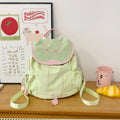 Cute Bowknot Embroidery Flap Drawstring Backpack 6S10BBG1447