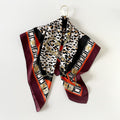 Vintage Leopard Print Soft Square Stain Head Scarf MK2BLW6W6NSI41