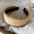 Stylish Hand Woven Hollow Out Wide Headband MK2SPM6W6HBD02