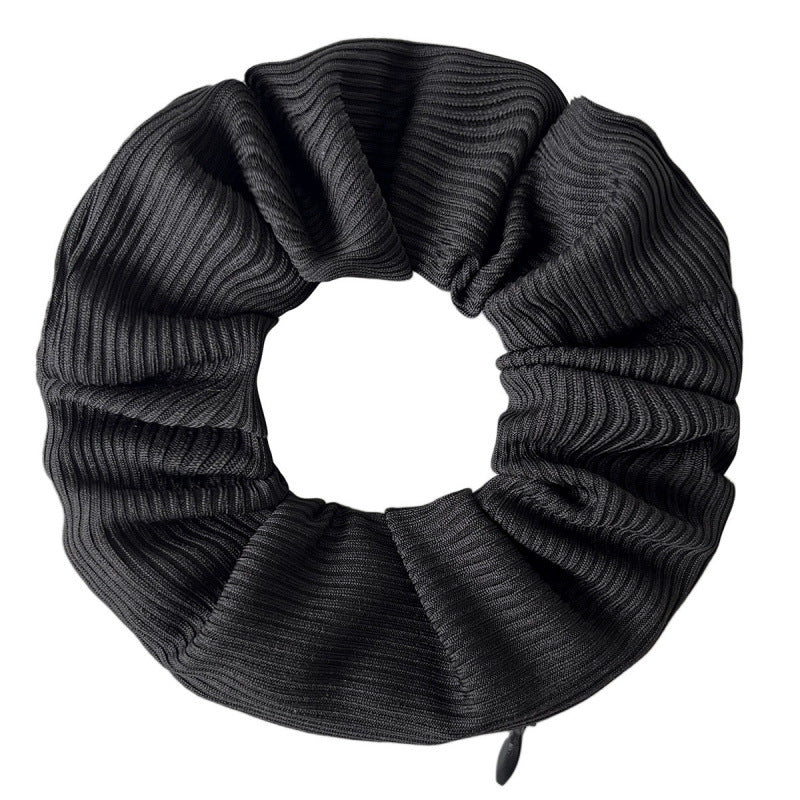 Minimalist Solid Color Rib Texture Hair Tie 6W6HSR511