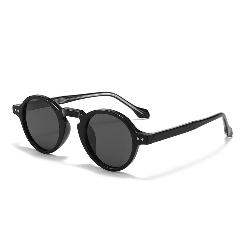 Retro Round Narrow Polarized Sunglasses DP25B600